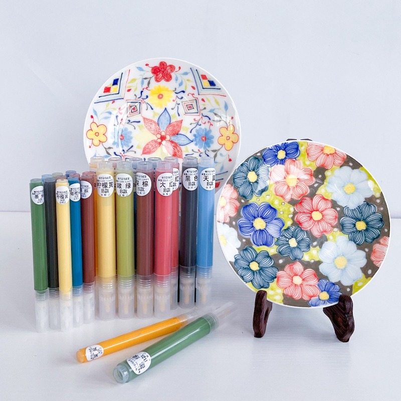 Midsole Marker Paint - 12 Colors Underglaze Marker Pen Ceramic