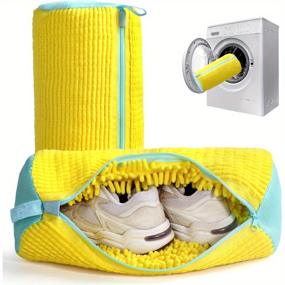 Sneaker Care - Reusable laundry bag with microfiber cleaning