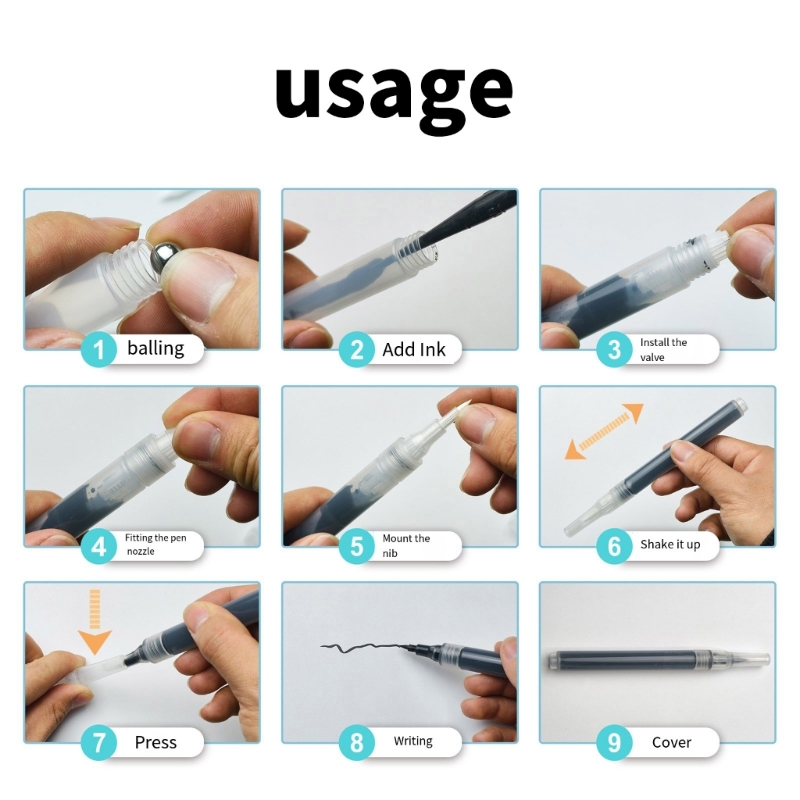 6Pcs Clear Empty Brush Pen Ref - مراجعة Midsole Marker Paint وسعره
